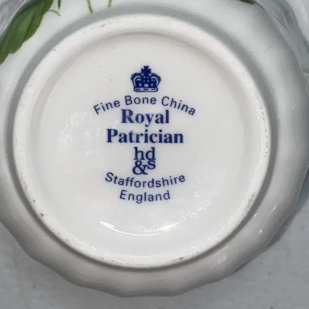 Royal Patrician Staffordshire England February‎ Cup & Saucer Bone China Violets